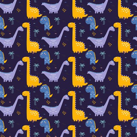 Dinosaurs Pattern Vector 280735 Vector Art at Vecteezy