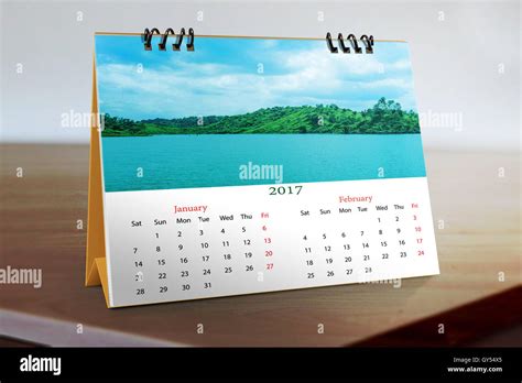 Desktop calendar Design Stock Photo - Alamy