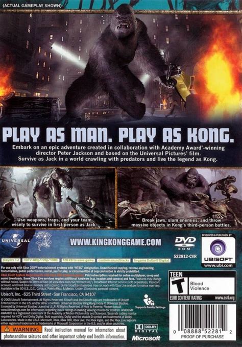 King Kong for Xbox 360 - Sales, Wiki, Release Dates, Review, Cheats ...