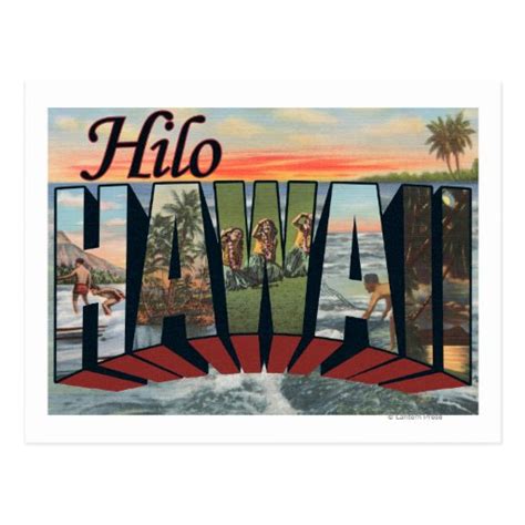 Hilo, HawaiiLarge Letter ScenesHilo, HI Postcard | Zazzle