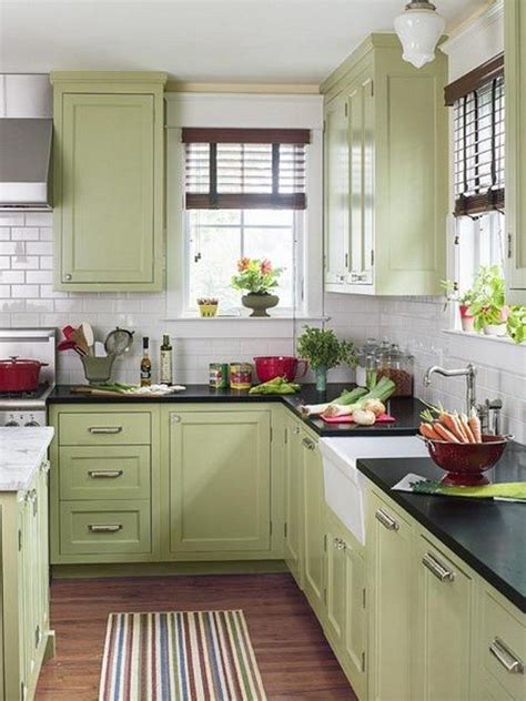 Green Kitchen Cabinet Colors - Image to u