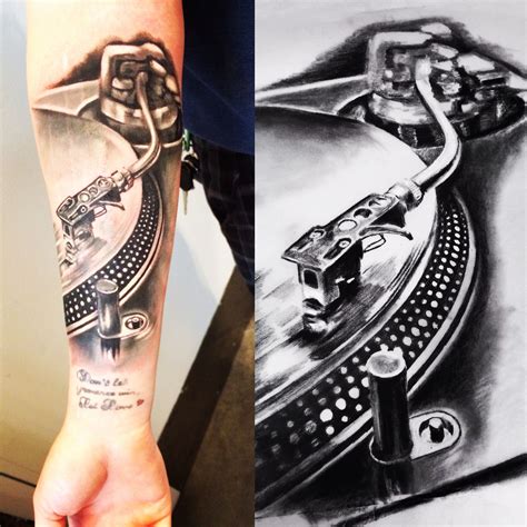 dj turntable tattoo designs - manuelantoniocostaricaq1