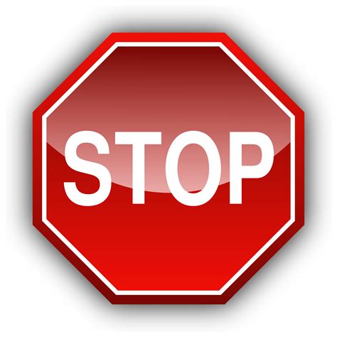 Red sign of stop,traffic vector - Free PSD,Vector,Icons