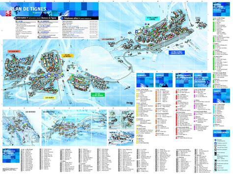 Tignes Ski Resort Town Map - Tignes France • mappery