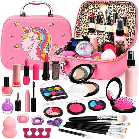 Amazon.com: Kids Makeup Kit for Girl, Real Makeup for Kids, Washable ...