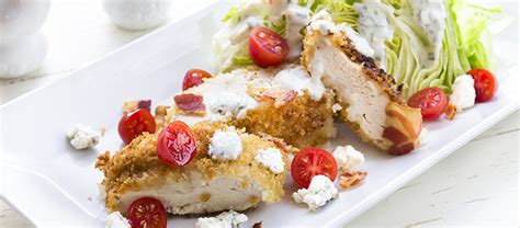 Crumbed Chicken Salad with Blue Cheese Dressing – The Cheeseman