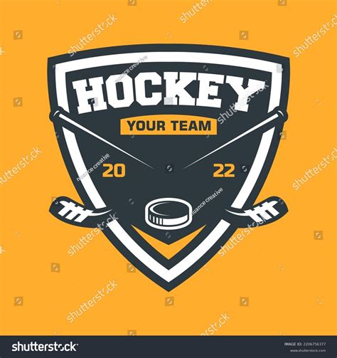 Hockey Logo Vector Emblem Designs Template Stock Vector (Royalty Free ...