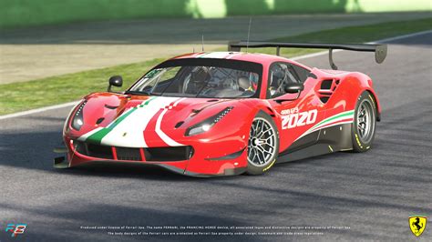 rFactor 2 Ferrari 488 GT3 EVO 2020 Released | RaceSimCentral