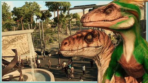 Pyroraptor & Velociraptor Habitat! | Jurassic World Evolution 2 | Desert Sandbox Park - YouTube