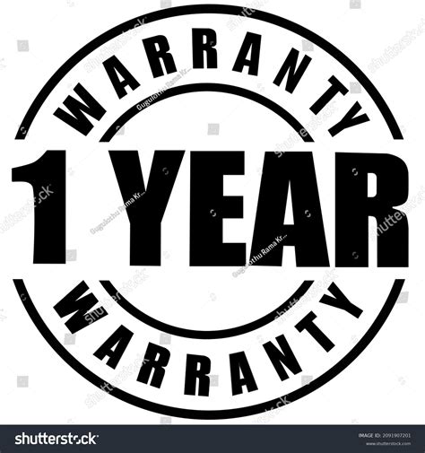 950 One year warranty logo: immagini, foto stock e grafica vettoriale ...