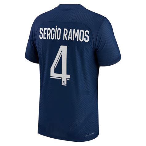 Sergio Ramos 4 Paris Saint-Germain (PSG) 22/23 Authentic Home Jersey ...