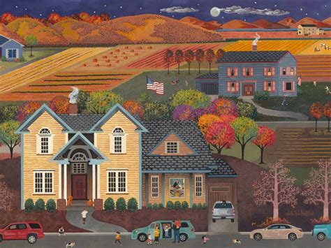 Thanksgiving Americana Painting by Julie Pace Hoff | Saatchi Art