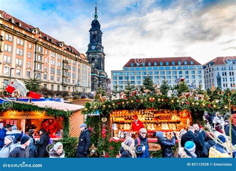 Dresden, Germany - Striezelmarkt on Christmas Editorial Stock Photo - Image of event, crowd ...