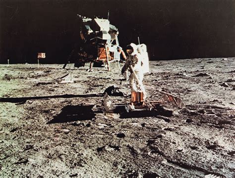 NASA | Apollo 11 Mission, Armstrong on Moon Surface with Lunar Capsule ...