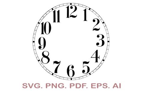 Clock Face SVG Graphic by NarCreativeDesign · Creative Fabrica