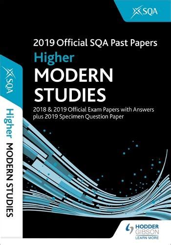 2019 Official SQA Past Papers: Higher Modern Studies by Sqa | Waterstones