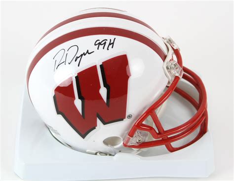 Lot Detail - 1999 Ron Dayne Wisconsin Badgers Signed Mini Helmet (JSA)