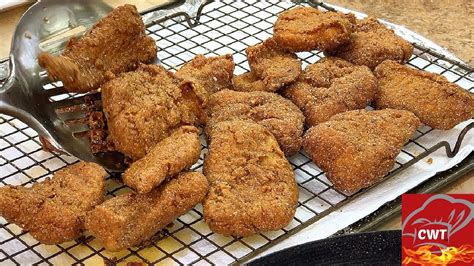 Crispy Spicy Southern Fried Catfish Nuggets | Deep Fried Catfish Recipe ...