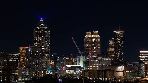 Downtown Atlanta at Night from Georgia Tech : r/Atlanta