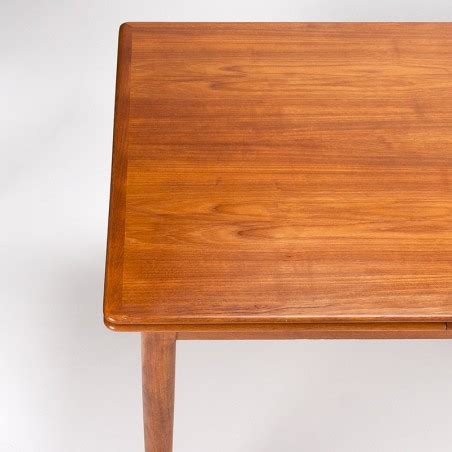 Mid-Century Danish teak vintage extendable dining table