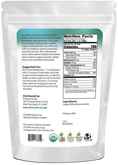 Whey Protein Isolate - Organic | Natural healing herbs, Ayurvedic ...