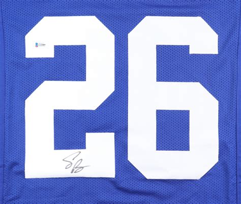 Saquon Barkley Signed Jersey (Beckett) | Pristine Auction