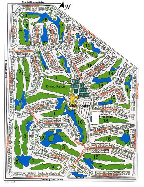 Palm Valley Country Club - Map