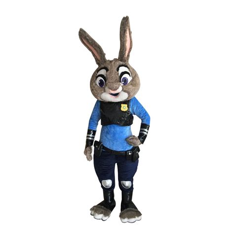 CosplayDiy Unisex Mascot Costume Zootopia Officer Judy Hopps Bunny ...