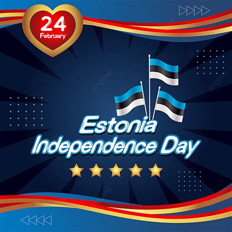 Estonia National Day Celebration Vector Template Template Download on ...