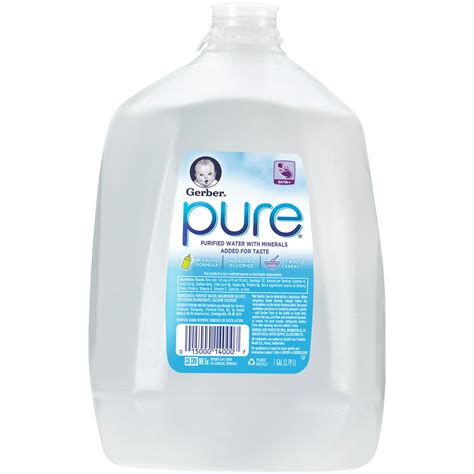 GERBER PURE Purified Water 1 gal. Jug - Walmart.com - Walmart.com