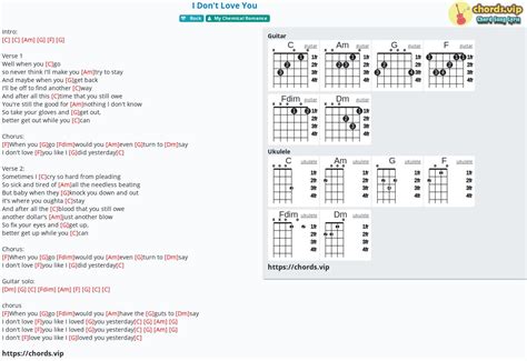 I Dont Love You Chords - Dusolapan