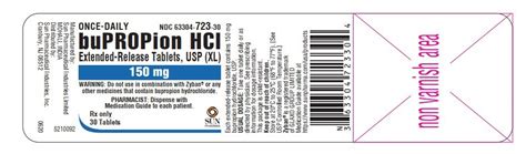 Bupropion - FDA prescribing information, side effects and uses