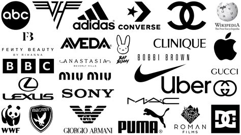 Black And White Famous Logos - vrogue.co