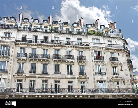 Facade of a traditional building in downtown Paris, France Stock Photo - Alamy