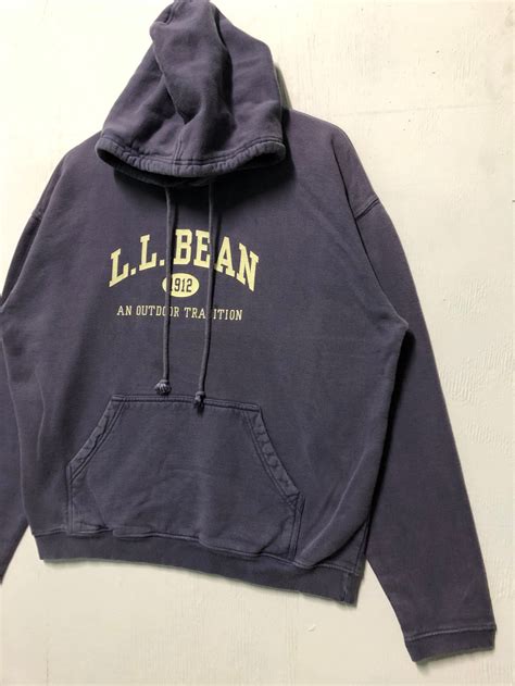 Vintage Rare LL BEAN Hoodie Printed LL Bean 1912 An Outdoor | Etsy