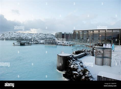 snow and ice at blue Lagoon spa Reykjavik Iceland Stock Photo, Royalty ...