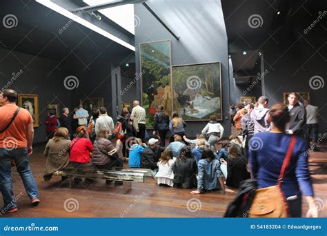 Paintings at Orsay Museum (Musee D Orsay) - Paris Editorial Stock Image - Image of largest ...