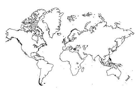 World map outline - asseforms