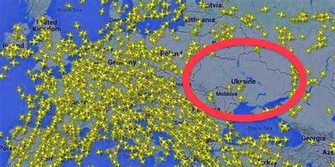 Ukraine Airspace Map - Business Insider