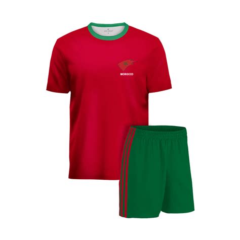 Morocco Football Team Jersey - Football Jersey & Shorts | Just Adore