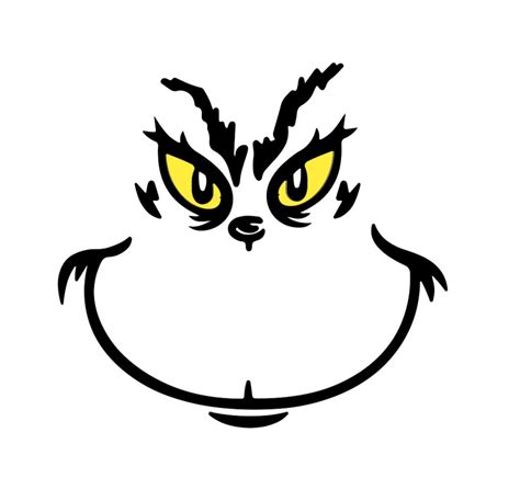 Grinch Face SVG File - Etsy