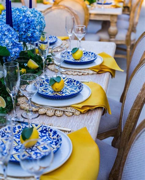 Dinner Party Decorations, Dinner Party Table, Decoration Table, Lemon ...
