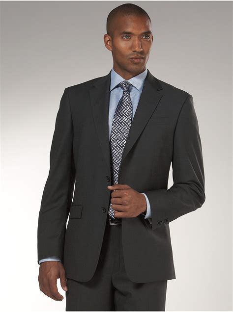 Kenneth Cole New York Charcoal Suit - Modern Fit | Men's Wearhouse | Charcoal suit, Mens ...