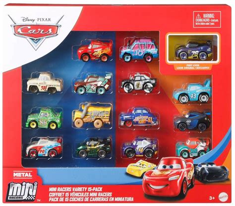 Disney / Pixar Cars Die Cast Metal Mini Racers Mini Racers Variety Car 15-Pack - Walmart.com