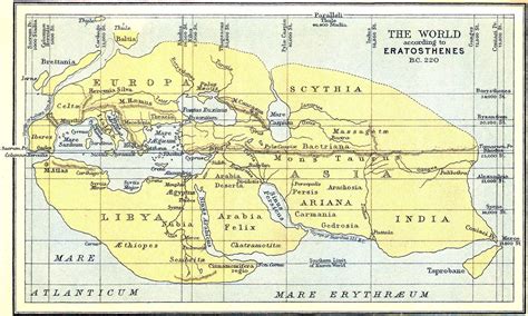 The World according to Eratosthenes (BC 220) - Vivid Maps