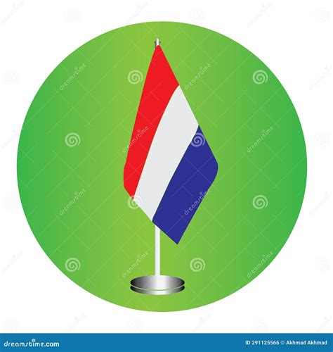 Netherlands flag icon stock vector. Illustration of colorful - 291125566