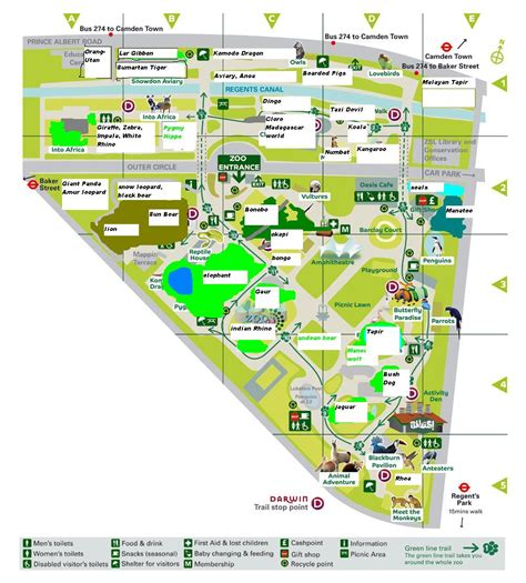 My personal vsion map of London Zoo - ZooChat