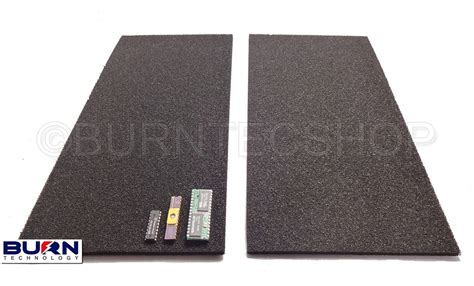 2 x Conductive foam Sheets 30 x 15cm Anti-Static Foam IC Chip ESD safe ...