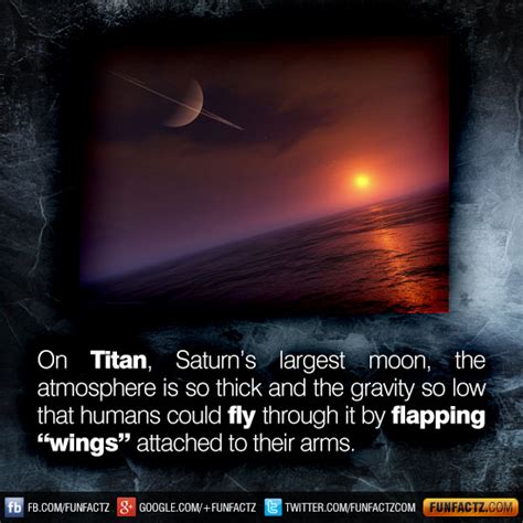 On Titan, Saturn's largest moon, the atmosphere is so thick and the ...