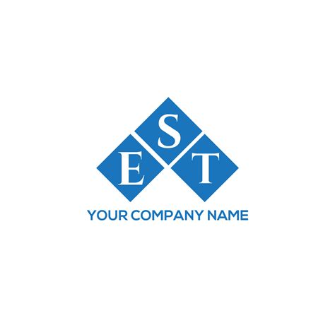 EST letter logo design on white background. EST creative initials letter logo concept. EST ...